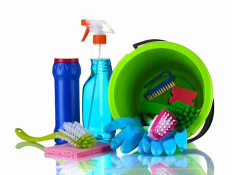 Professional office cleaners maintaining a tidy Queenspark reception area