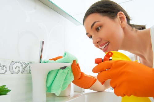Kitchen cleaning in a Queenspark home