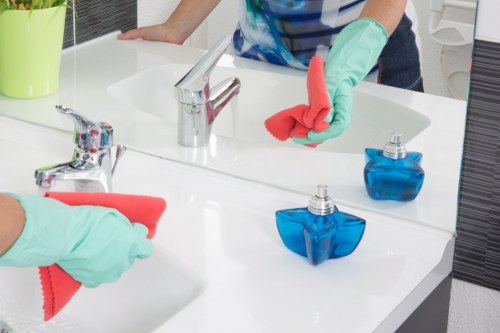 Thorough bathroom cleaning for a Queenspark rental property