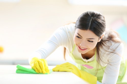 Queenspark carpet cleaning team following a safe work process